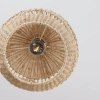 Rattanowa lampa wisząca REYNOSA LE42945 kulista beżowa czarna outlet