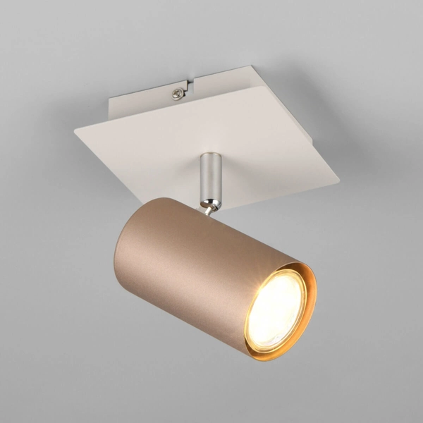 Kinkiet ścienny do salonu MARLEY 802400165 Trio tubka brązowa