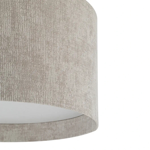 Sufitowa lampa tkaninowa CEDRO 11670 do sypialni beżowa