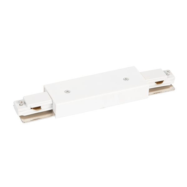 Prosty łącznik 1-fazowy + zasilanie centralne Track Light ML0715 białe