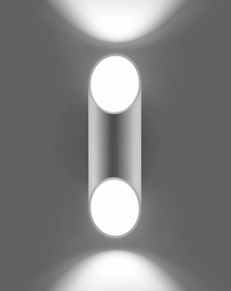Kinkiet LAMPA ścienna SL.0108 metalowa OPRAWA tuba biała