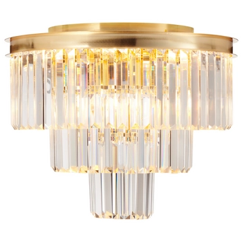 Lampa sufitowa glamour Splendore DN915-80 Step kryształki złote