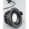 Wpuszczane oczko sufitowe MALLORCA czarne LE61579 LED 12W 3000K IP65 na taras