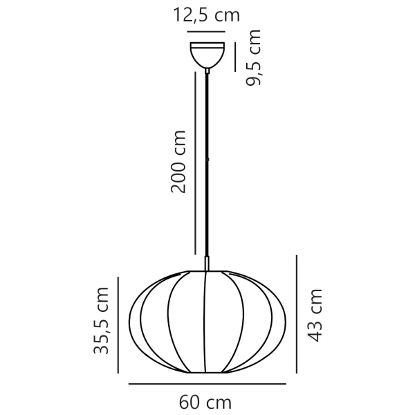 Wisząca lampa nad stół AERON 2312173001 okragła do salonu biały