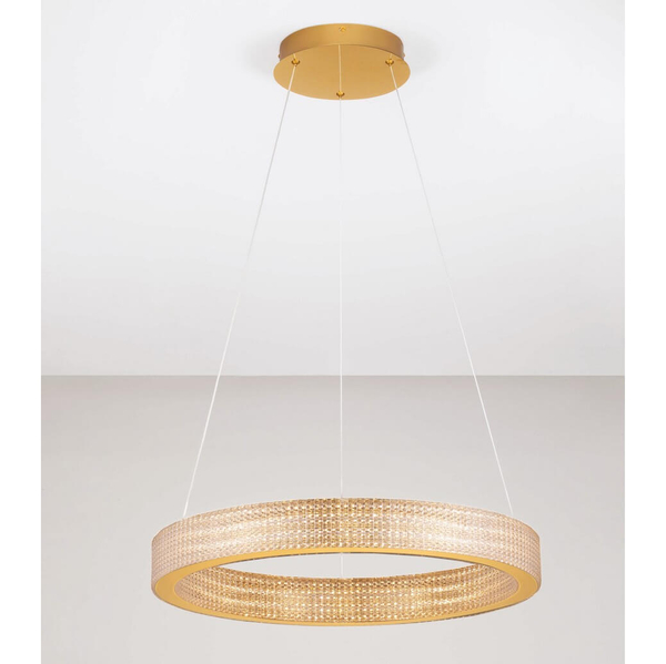 Lampa wisząca nad stół ring YOTAU LE44729 LED 70W 3000K złota