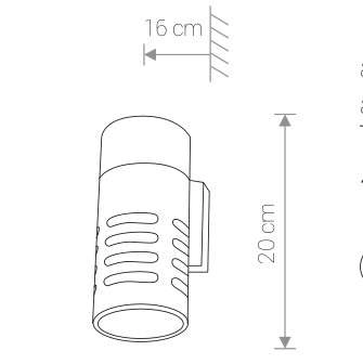 Kinkiet LAMPA elewacyjna MEKONG 4418 Nowodvorski zewnętrzna OPRAWA ścienna do ogrodu IP54 tuba outdoor grafitowa