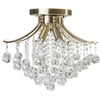 Glamour LAMPA sufitowa 5191/4 21QG Elem metalowa OPRAWA z kryształkami mosiądz