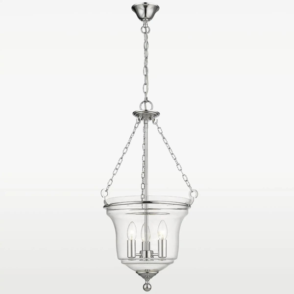 Wisząca lampa pałacowa Prague p03950ch Cosmolight metal szkło srebrna