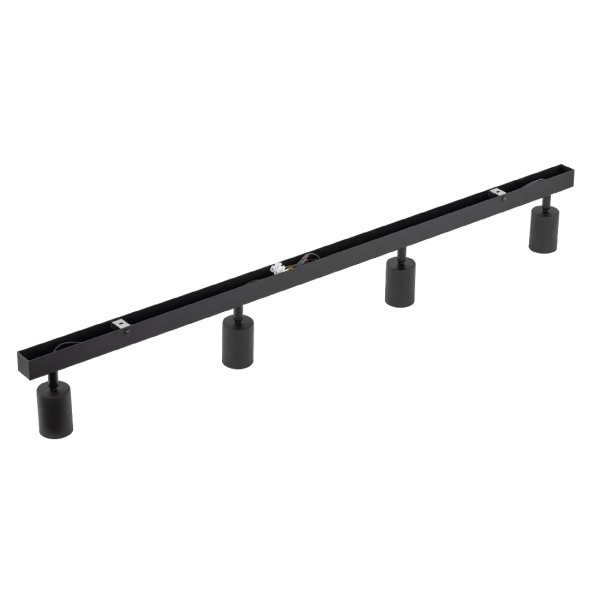 Techniczna sufitowa lampa Nex 10792 tubki na belce czarny