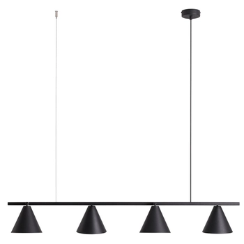 Modernistyczna lampa wisząca Form 1108L1 Aldex do salonu czarna