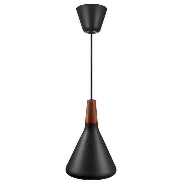 Metalowa lampa wisząca Nori 2120803003 do jadalni czarny brązowy