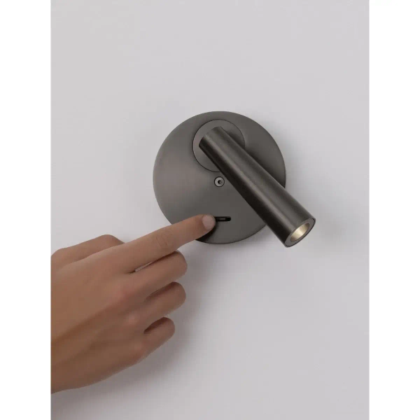 Ścienna lampa regulowana tuba LAVONTO LE45531 LED 3W 3000K srebrna