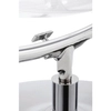 Obrotowy fotel stojący Bubble Stand JH-200-2.BLACKPUW do pokoju chrom czarny