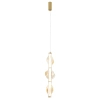 Glamour zwisowa lampa Elva 18214 LED 22W 3000K szklana bursztynowy