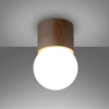 Sufitowa lampa kulista Boomo SL.1190 ball drewniana biała