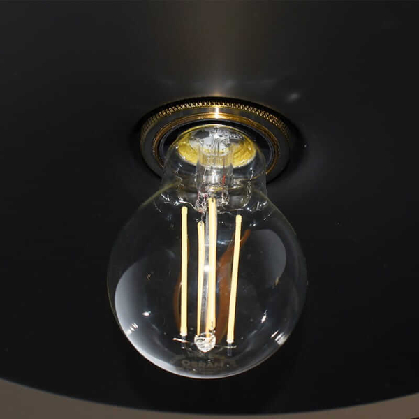 Kaskadowa lampa wisząca Retro ABR-LWRT-3xE27 Abruzzo czarna złota