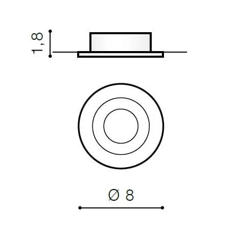 Lampa wpustowa sufitowa Tito AZ0815 do przedpokoju biała