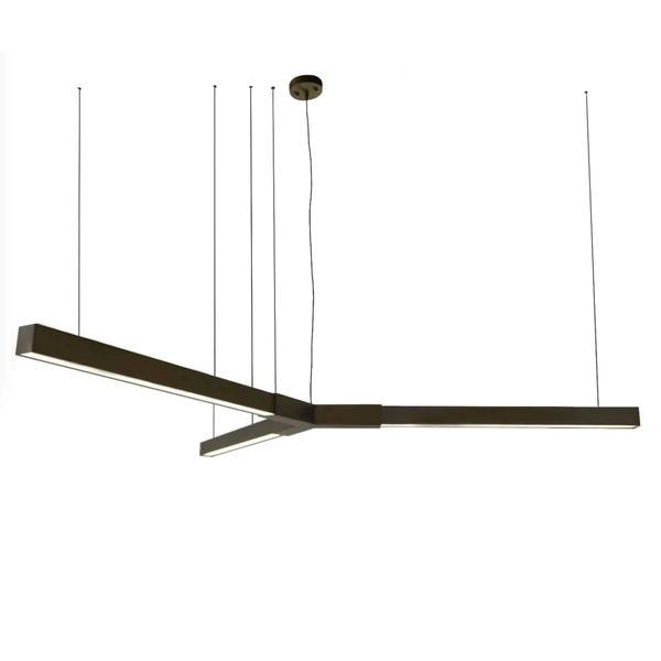 Ledowa lampa zwisająca Trikal 5224 LED 51W 3000K do salonu patyna