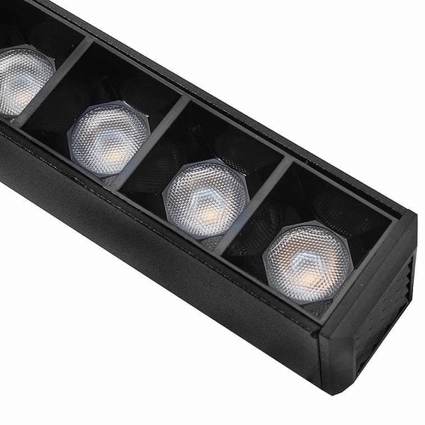 Lampa szynowa magnetyczna z diodami 3-fazowa 479 Domeno LED 24W 3000K czarna