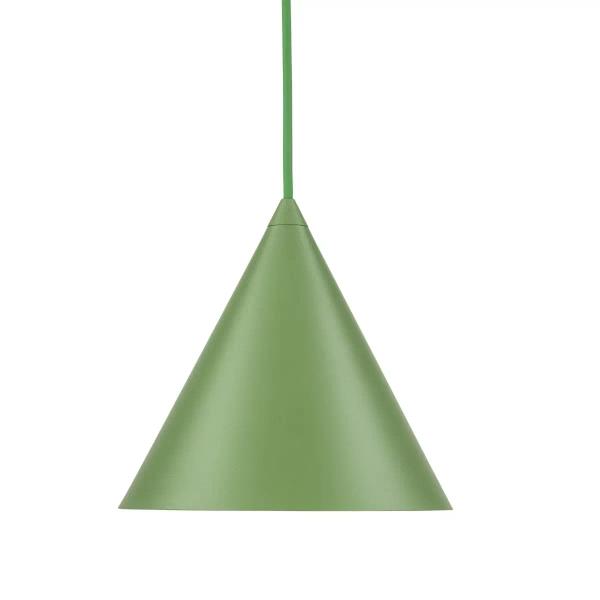 Wisząca lampa stożkowa CONO 10885 do salonu zielony