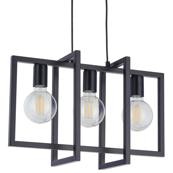 Loftowa LAMPA wisząca EDEN 32235 Sigma metalowa OPRAWA zwis do salonu czarny
