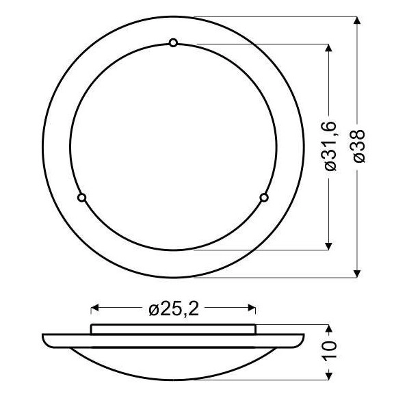 Okrągły plafon drewniany 14-32143 sufitowa lampa do sypialni