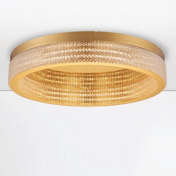 Sufitowy plafon do jadalni YOTAU LE44728 LED 70W 3000K złoty