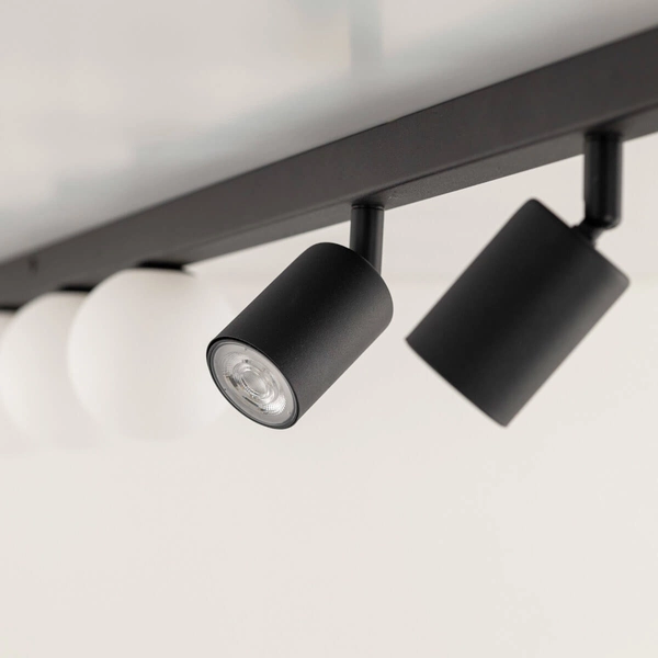 Sufitowa lampa do kuchni Vox 10003 listwa kule rurki czarna biała