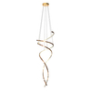 Ledowa lampa zwisająca Coco MD3127-2M-3GT Zumaline 68W 3000-6000K złota