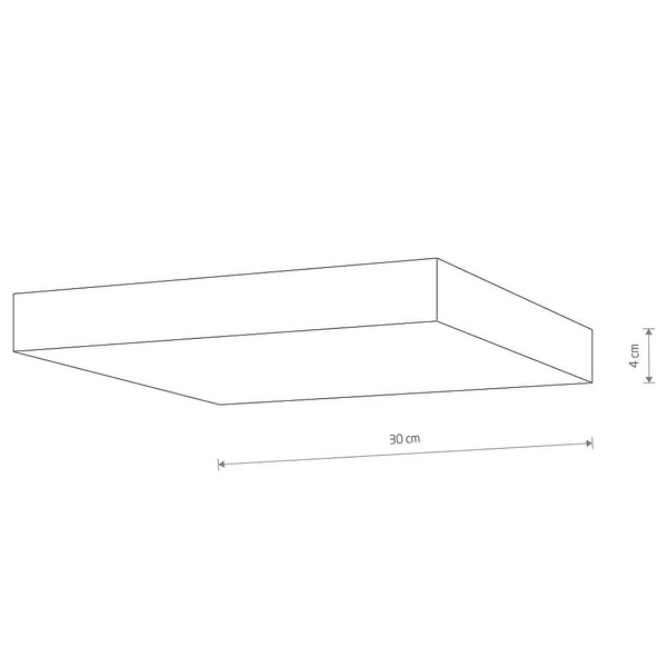 Kwadratowy natynkowy plafon Lid Square 10423 Nowodvorski LED 50W 3000K biały