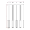 Złota wisząca oprawa METALIC P0671 tytanowa tuba LED 12W 3000K