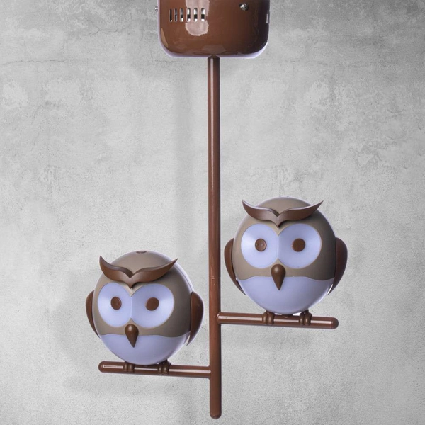 Dziecięca lampa sufitowa OWL ML244 Milagro do pokoju dziecka sowy brązowe