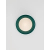 Naścienna lampa porcelanowa MALVANO LE45264 okrągła zielona