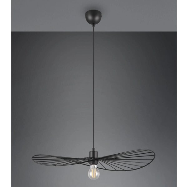 Wisząca lampa Chapeau R31451032 RL Light kapelusz metalowy czarny
