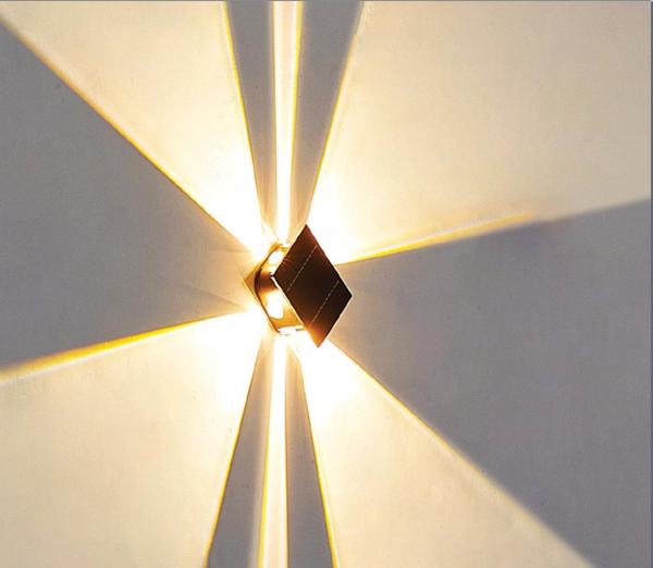 Lampa ścienna Solar 36494 Globo LED 0,8W zmienna barwa z włącznikiem IP54 czarna