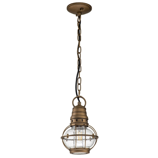 Wisząca lampa na łańcuchu Bridge Point KL-BRIDGEPOINT8S-NBR IP44 mosiądz