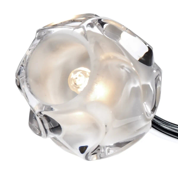 Plafon sufitowy potrójny SEATTLE polerowany chrom metalowy szklany G9 3p SEA5350
