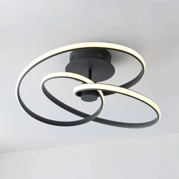 Ledowy plafon Dune 97633 LED 42W 3000K ze ściemniaczem czarny