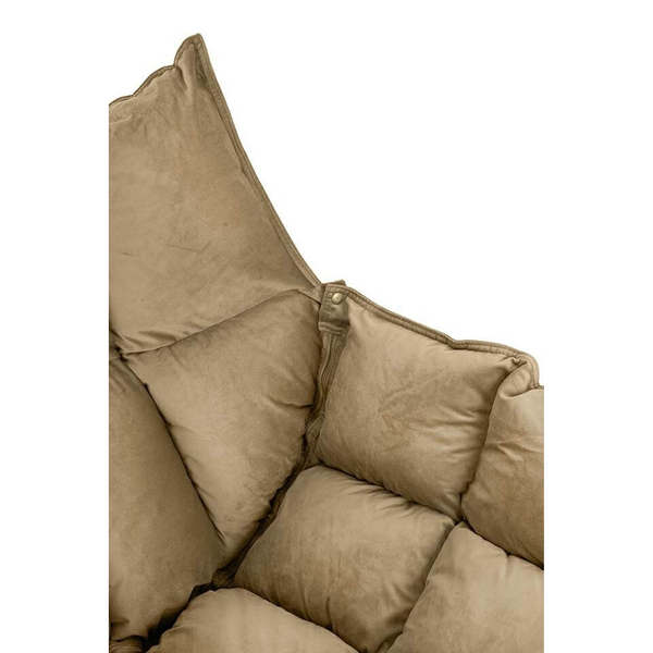Fotel bujany z poduszką Swing velvet KH1301100129 King Home tapicerowany khaki