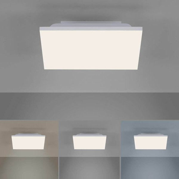 Kwadratowa lampa sufitowa Canvas LED 20W 2700-5000K biała do holu