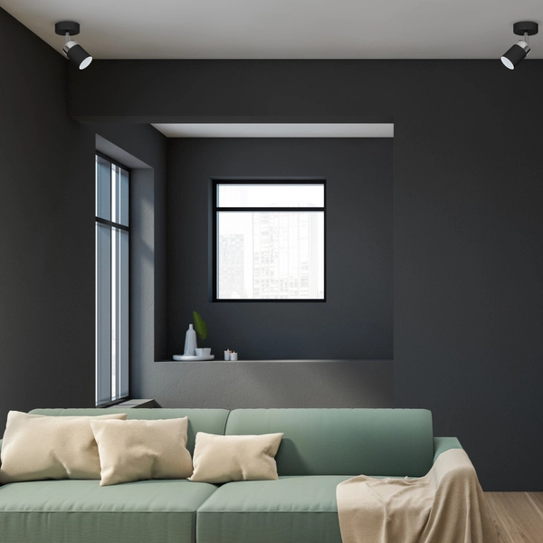 Kinkiet LAMPA ścienna JOKER MLP910 Milagro metalowa OPRAWA sufitowy SPOT reflektorek tuba czarna