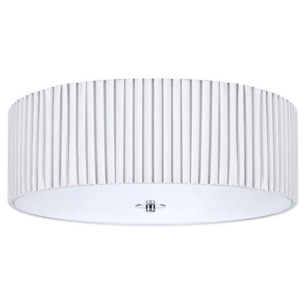 Abażurowa LAMPA sufitowa JACKIE 107862 Markslojd okrągła OPRAWA plisowany plafon natynkowy biały