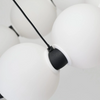 Molekułowa wisząca lampa PERLA czarna biała AZ6894 9x19W 3000K