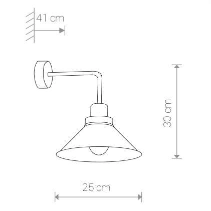 Kinkiet LAMPA ścienna CRAFT 9151 Nowodvorski metalowa OPRAWA industrialna na wysięgniku czarna biała