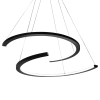 Designerski żyrandol DOUBLEMOON ML1178 LED 30W 4000K czarna