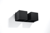 Kinkiet LAMPA ścienna SL.0657 metalowa OPRAWA kostki cubes czarne