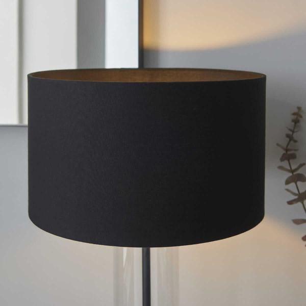 Lampa stołowa Lessina 100440 Endon na komodę transparentna czarna
