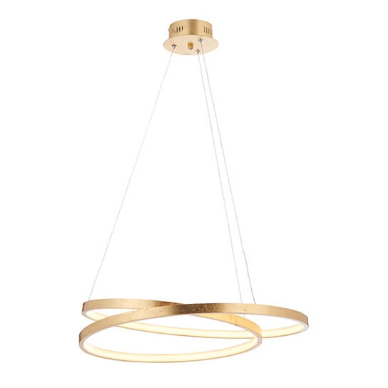 Pierścieniowa lampa wisząca Scribble 72479 Endon LED 31,5W 3000K ringi złote