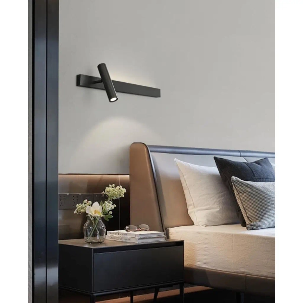 Podłużna lampa naścienna Barra CGBARRA30P LED 6W 3000K tuba czarna