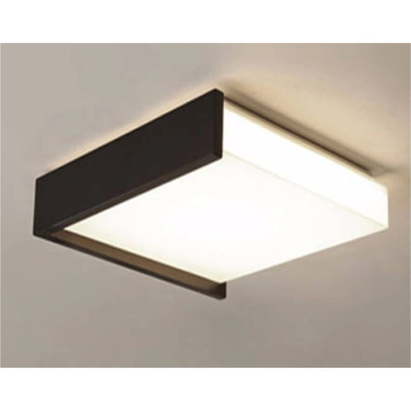 Kwadratowy plafon salonowy CGQUER40 LED 44W do holu czarny